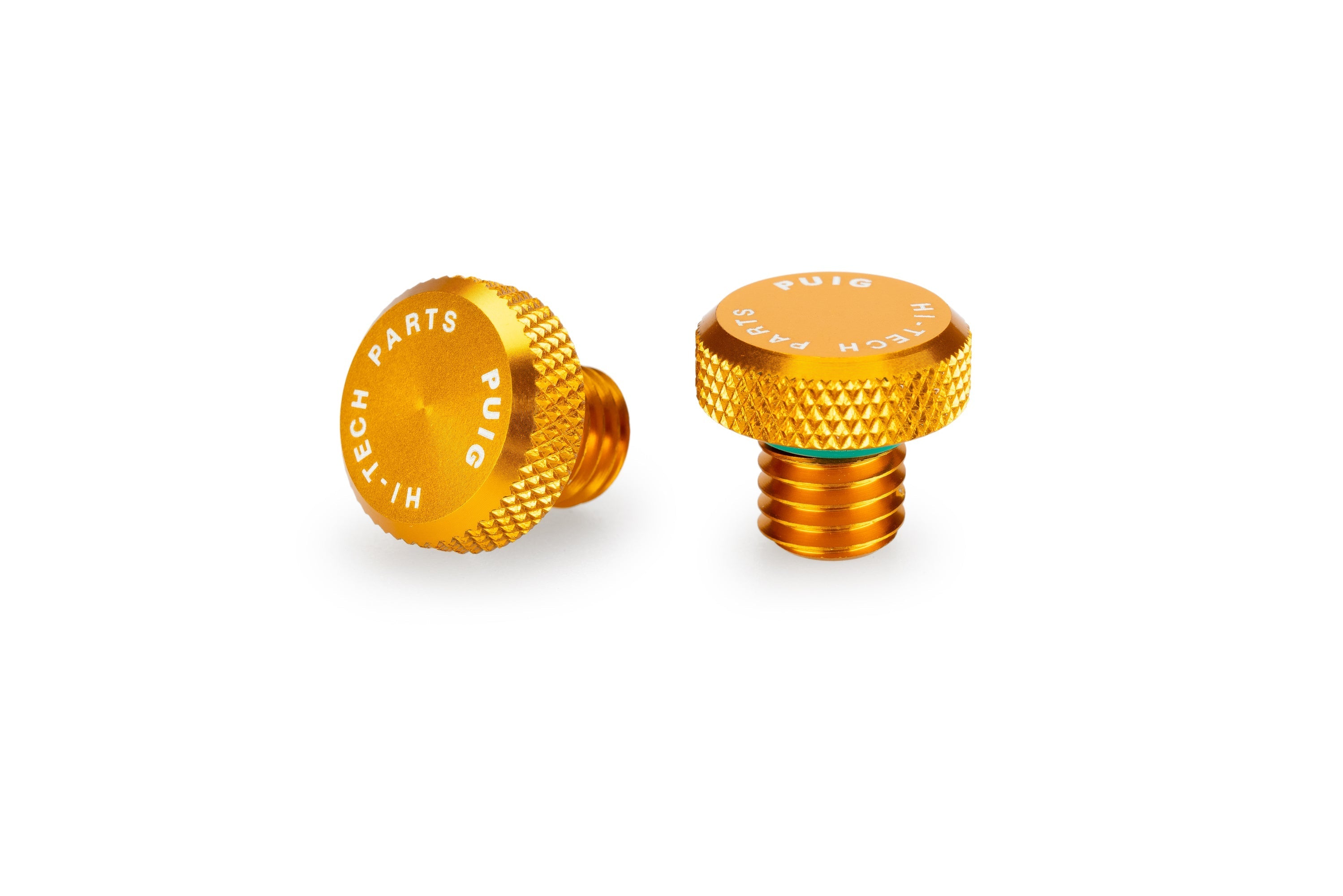 Puig Mirror Hole Screw Plugs | M10/150 RH Thread x 2 | Gold -  Shop name