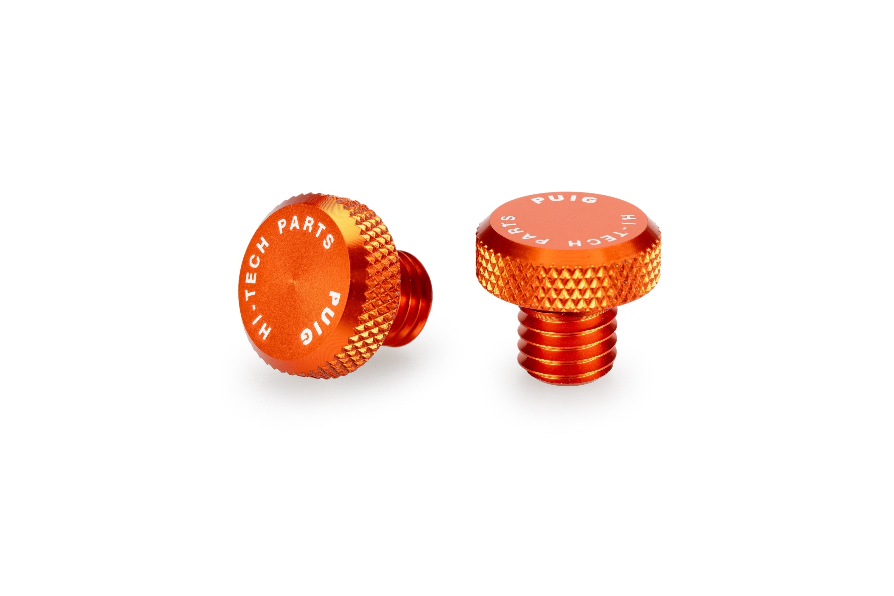 Puig Mirror Hole Screw Plugs | M10/150 RH Thread x 2 | Orange -  Shop name