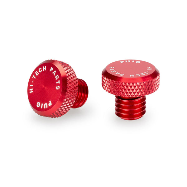 Pack De 6 Tornillos Allen Puig Rojos - M8x55 Mm - Para Accesorios De Moto Y Customización