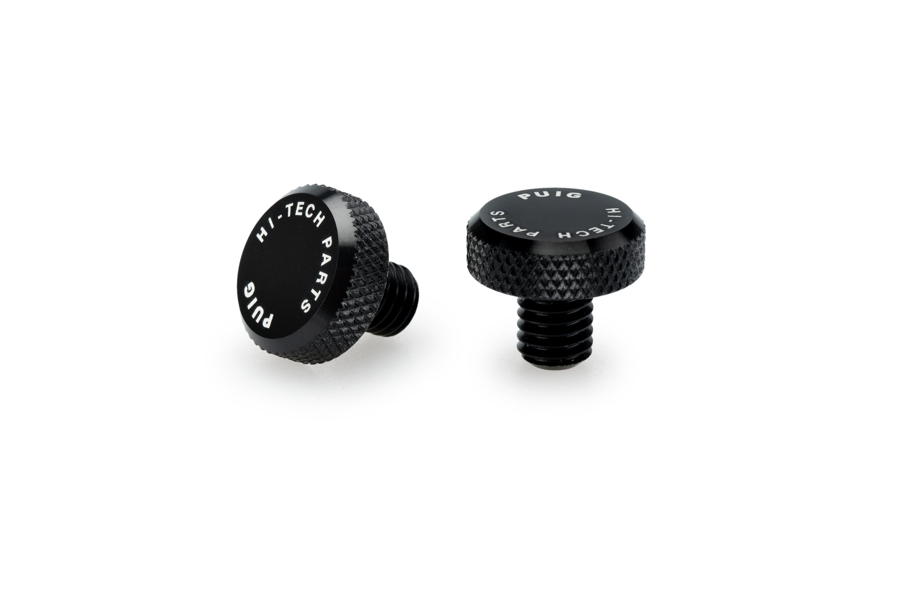 Puig Mirror Hole Screw Plugs | M8/125 LH & RH Threads | Black-Adaptors-Pyramid Motorcycle Accessories