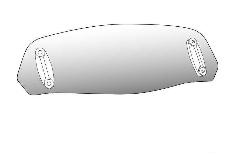 Puig Multi Adjustable Visor Spares - Spare Screen | 102mm x 325mm| Light Smoke -  Shop name