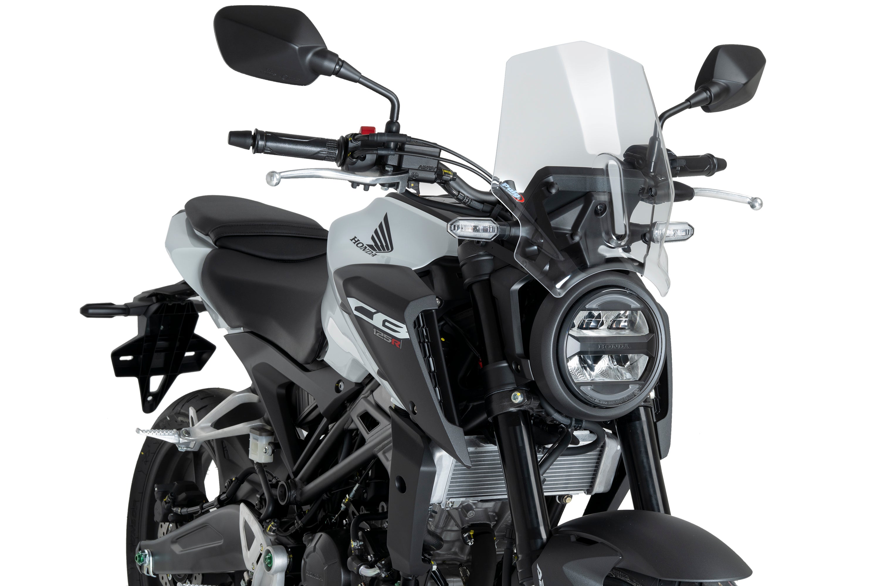 Puig Neo Sports Screen | Clear | Honda CB125R/CB300R 2024>Current-Screens-Pyramid Motorcycle Accessories