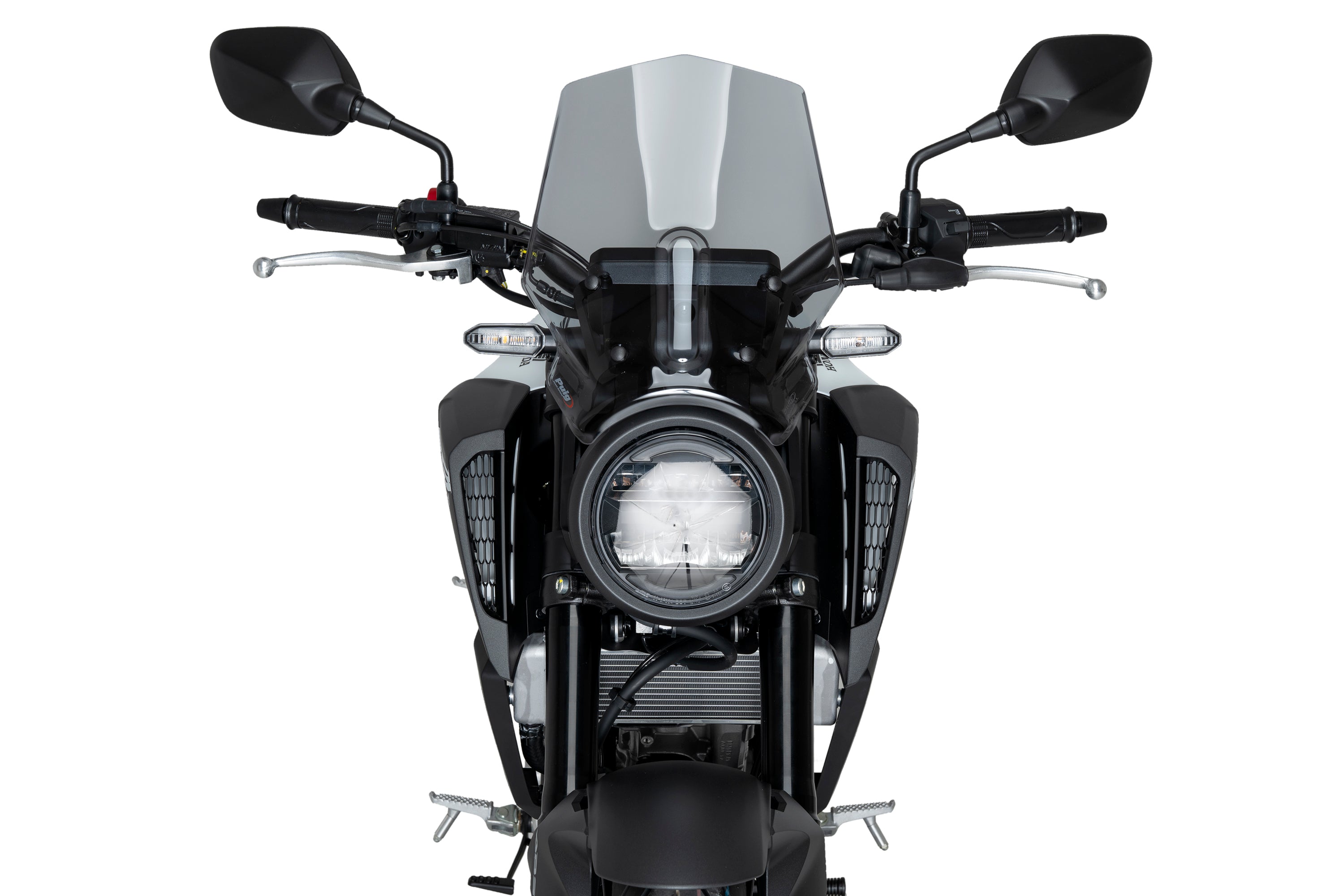 Puig Neo Sports Screen | Light Smoke | Honda CB125R/CB300R 2024>Current-Screens-Pyramid Motorcycle Accessories