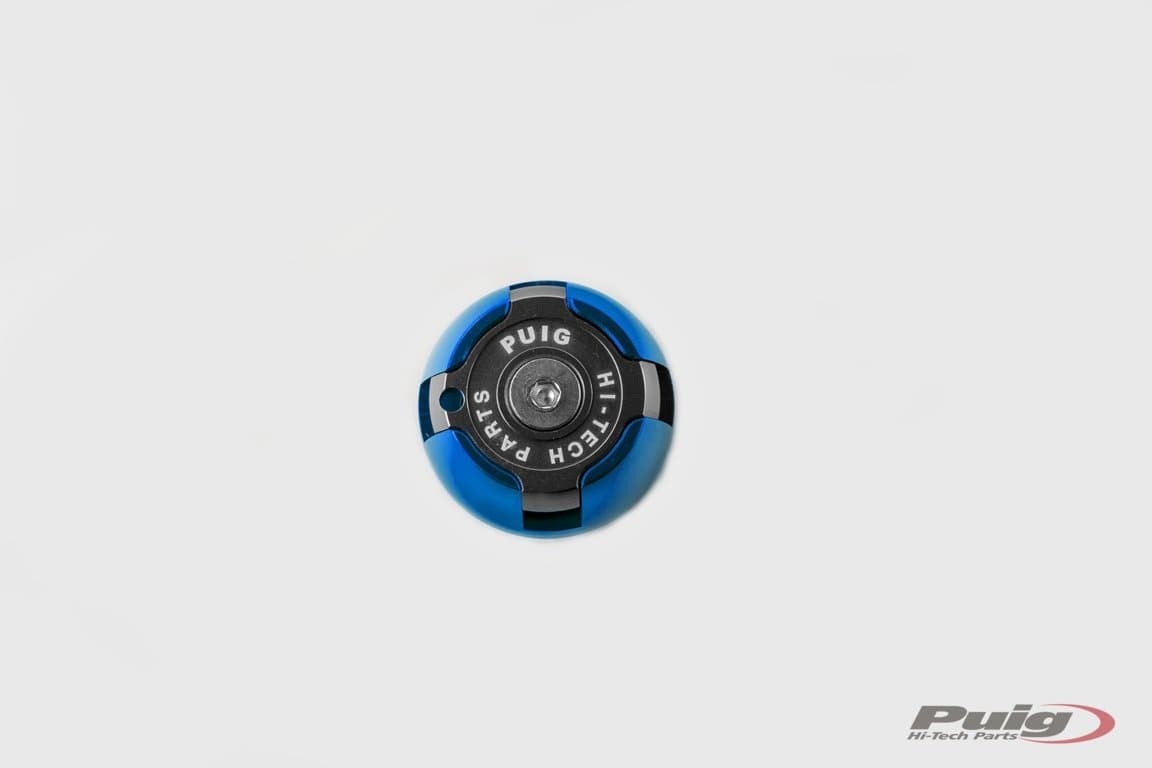 Puig Oil Plug | Blue | Kawasaki Ninja 250 R 2008>2012-M6158A-Oil Plugs-Pyramid Motorcycle Accessories
