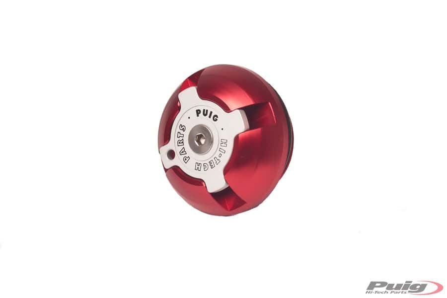 Puig Oil Plug | Red | Triumph Speed Twin 1200 2019>Current-M3760R-Oil Plugs-Pyramid Motorcycle Accessories