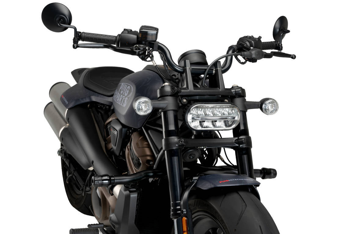 Puig Opie Frame Sliders | Black | Harley Davidson Nightster 2022>Current-M21910N-Crash Protection-Pyramid Motorcycle Accessories
