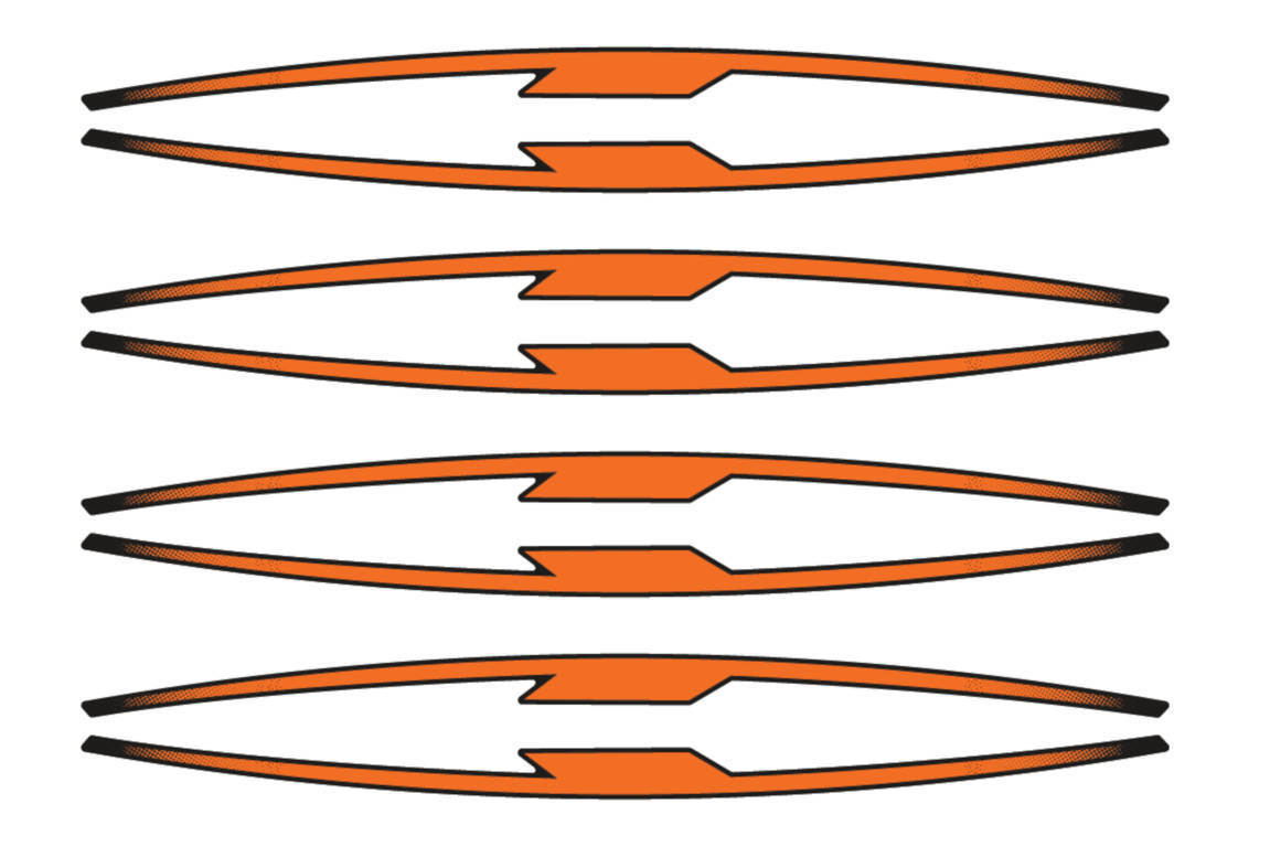 Puig Performance Rim Strips | Orange-M21833T-Rim Tape-Pyramid Motorcycle Accessories