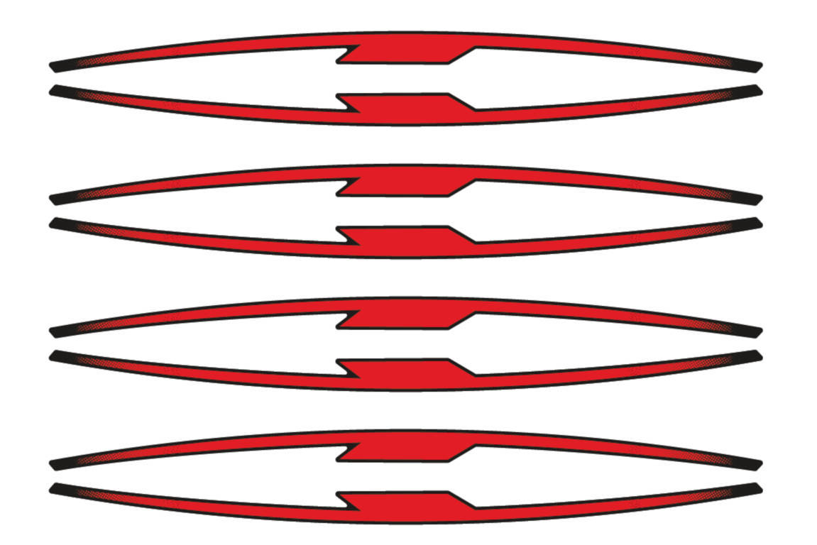 Puig Performance Rim Strips | Red -  Shop name