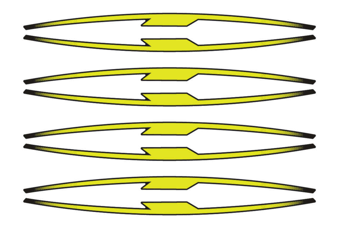 Puig Performance Rim Strips | Yellow-M21833G-Rim Tape-Pyramid Motorcycle Accessories