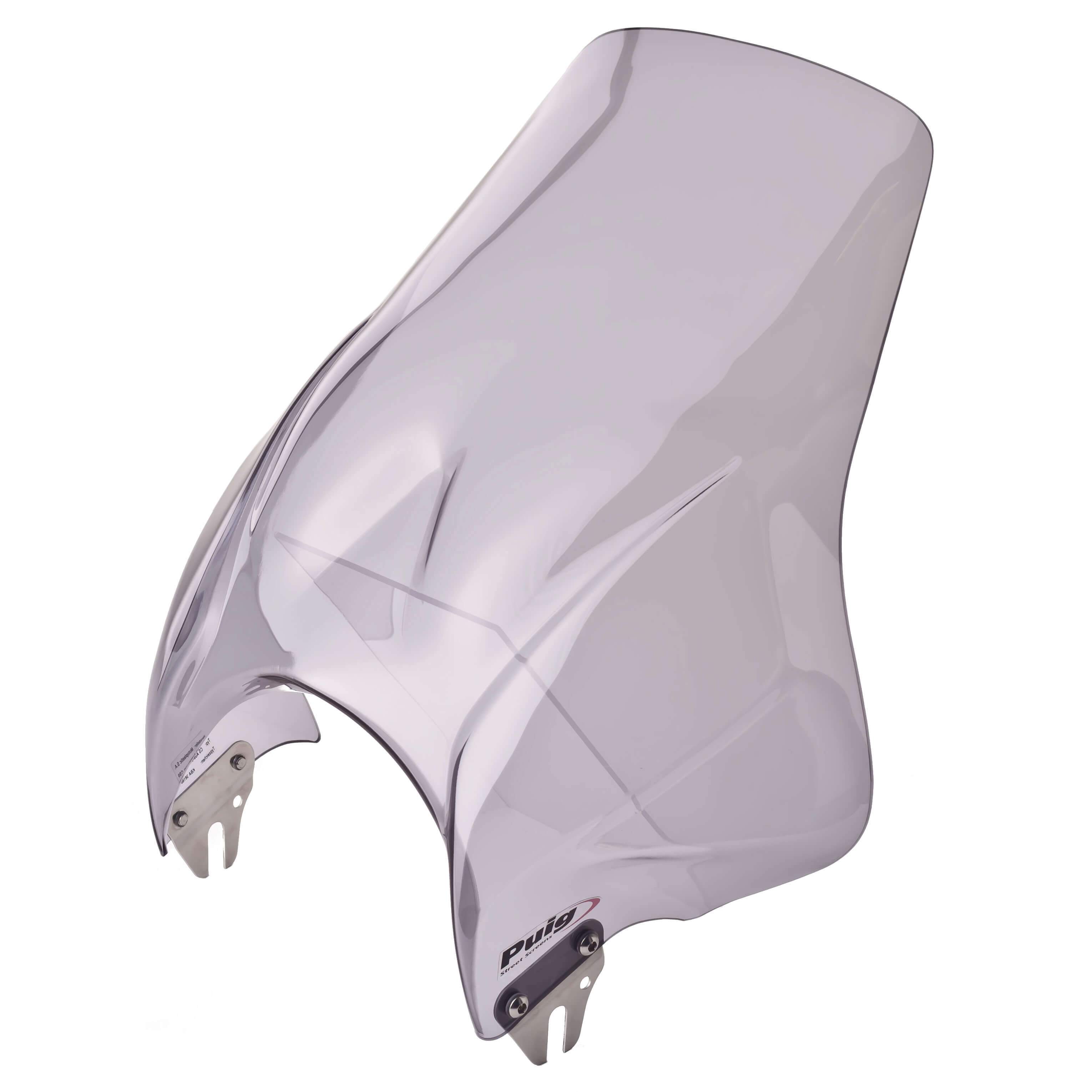 Puig Plus Screen | Light Smoke | Triumph Scrambler 2006>2016-Screens-Pyramid Motorcycle Accessories