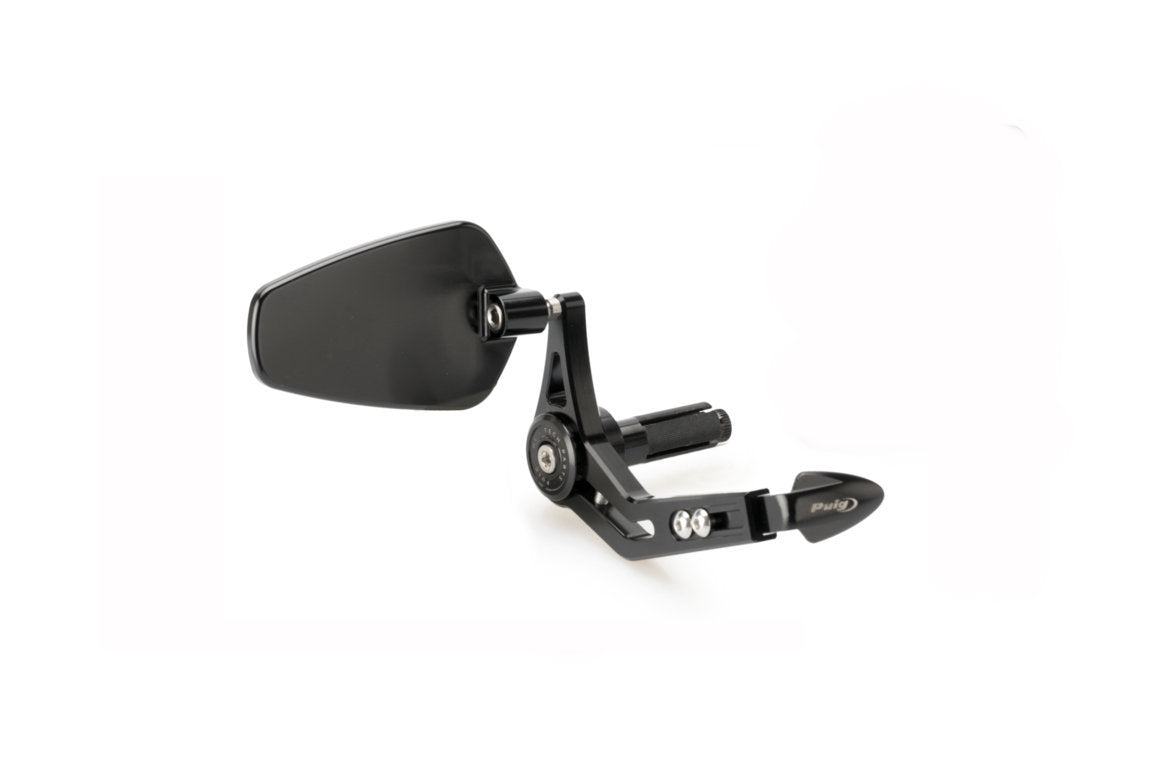 Puig Pro Brake Lever Protector with Mirror | Black -  Shop name