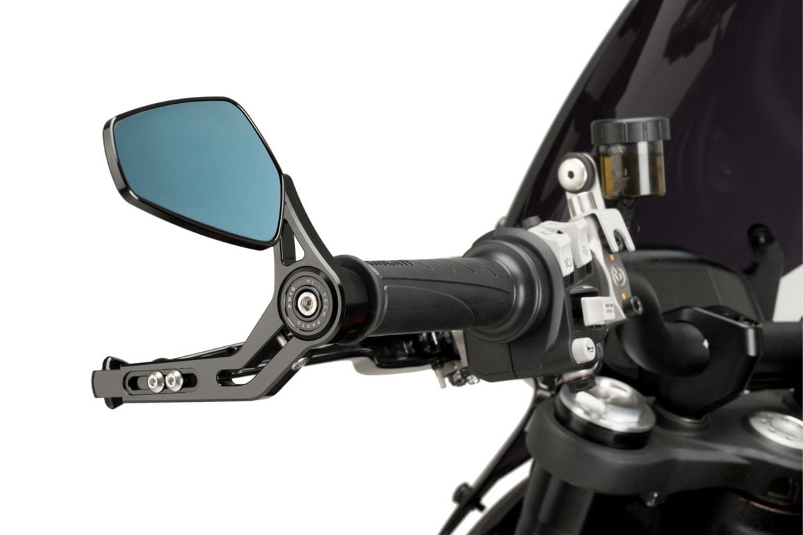 Puig Pro Clutch Lever Protector with Mirror | Black -  Shop name