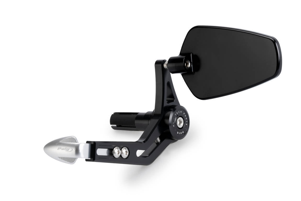 Puig Pro Clutch Lever Protector with Mirror | Black/Silver -  Shop name