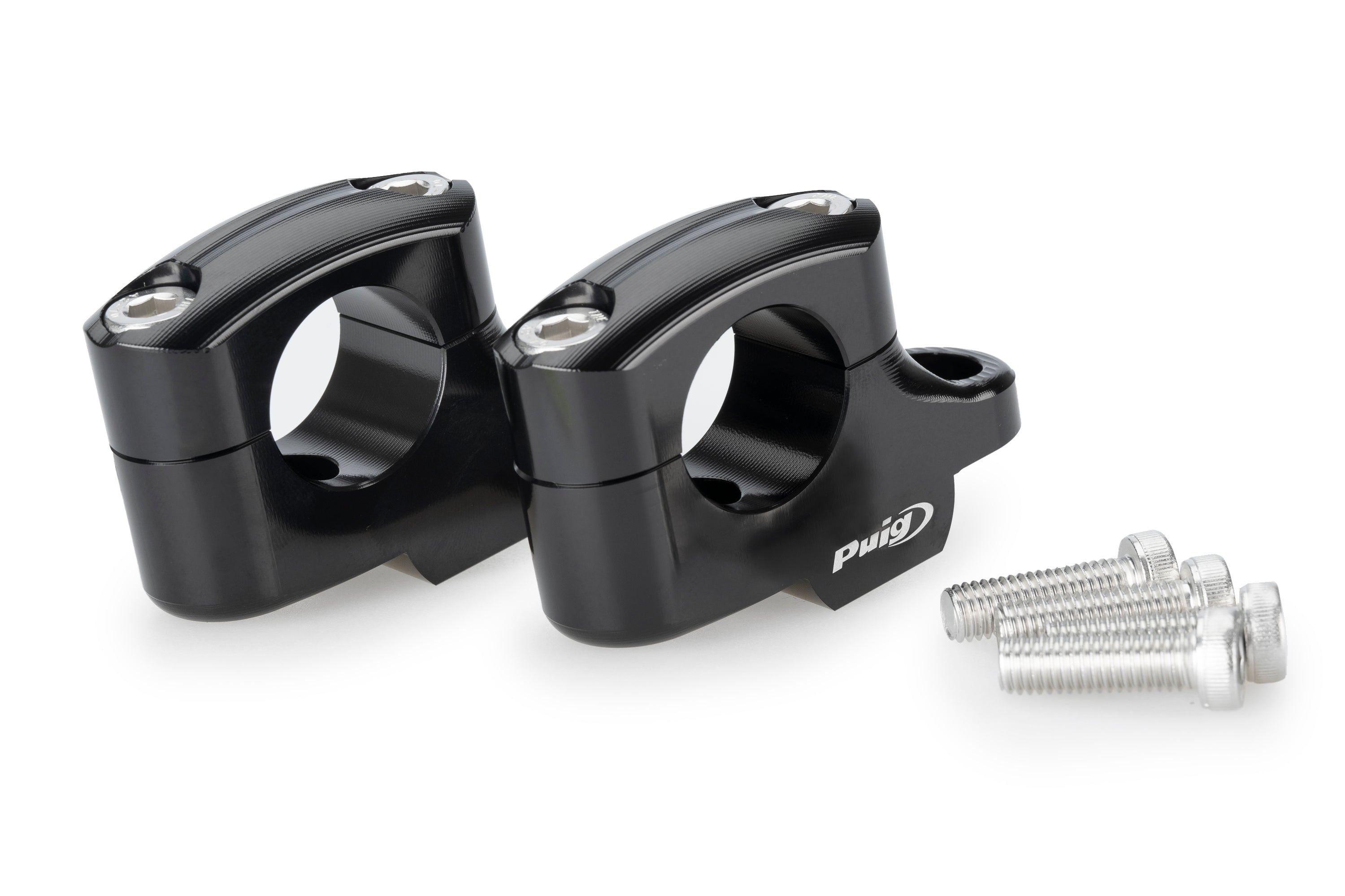 Puig Pullback Handlebar Risers - 20mm Rise / 16mm Back | Black | BMW  S 1000 XR 2024>Current -  Shop name