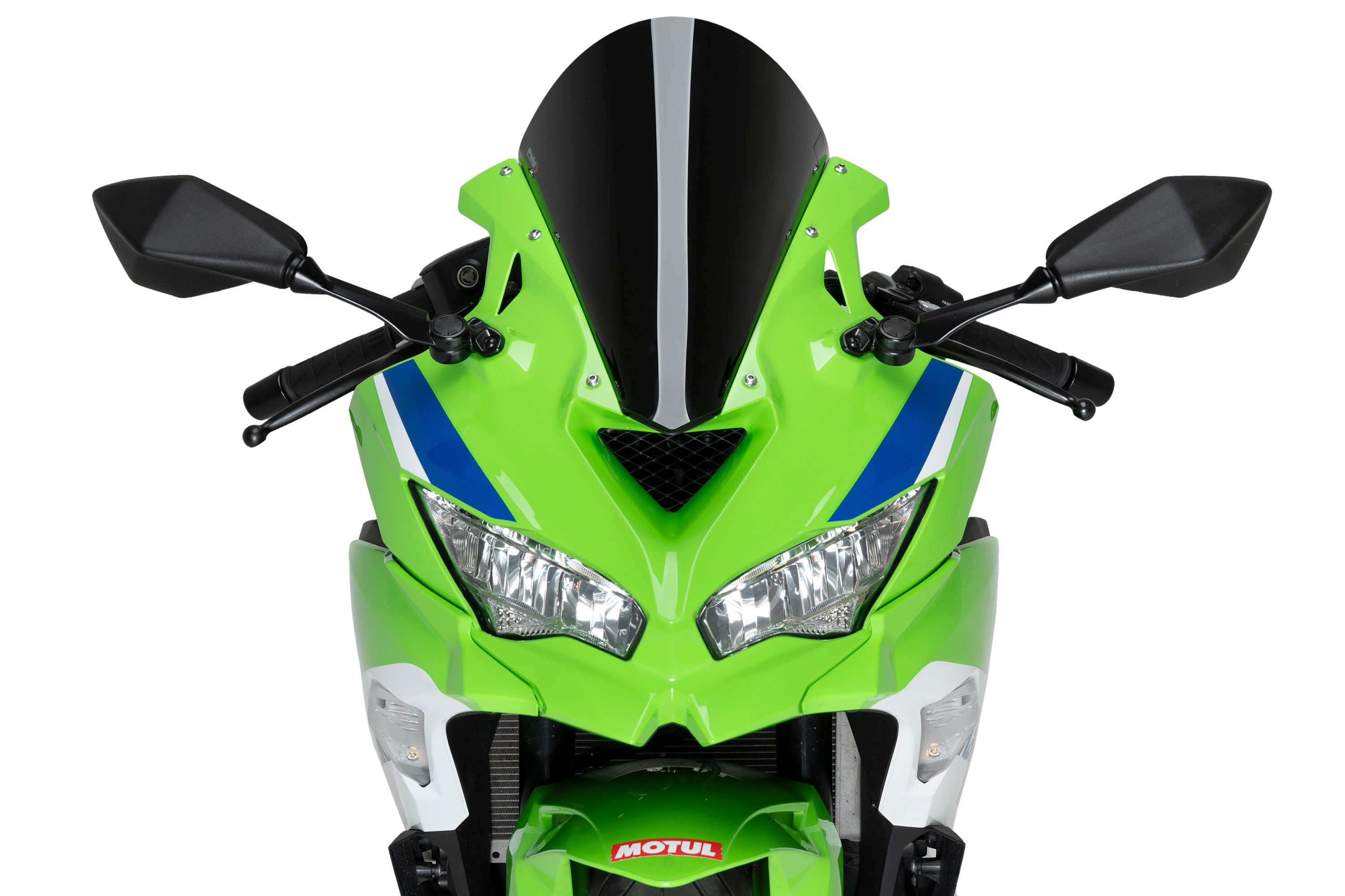 Puig R-Racer Screen | Black (Opaque) | Kawasaki Ninja ZX-4R/RR 2024>Current-Screens-Pyramid Motorcycle Accessories