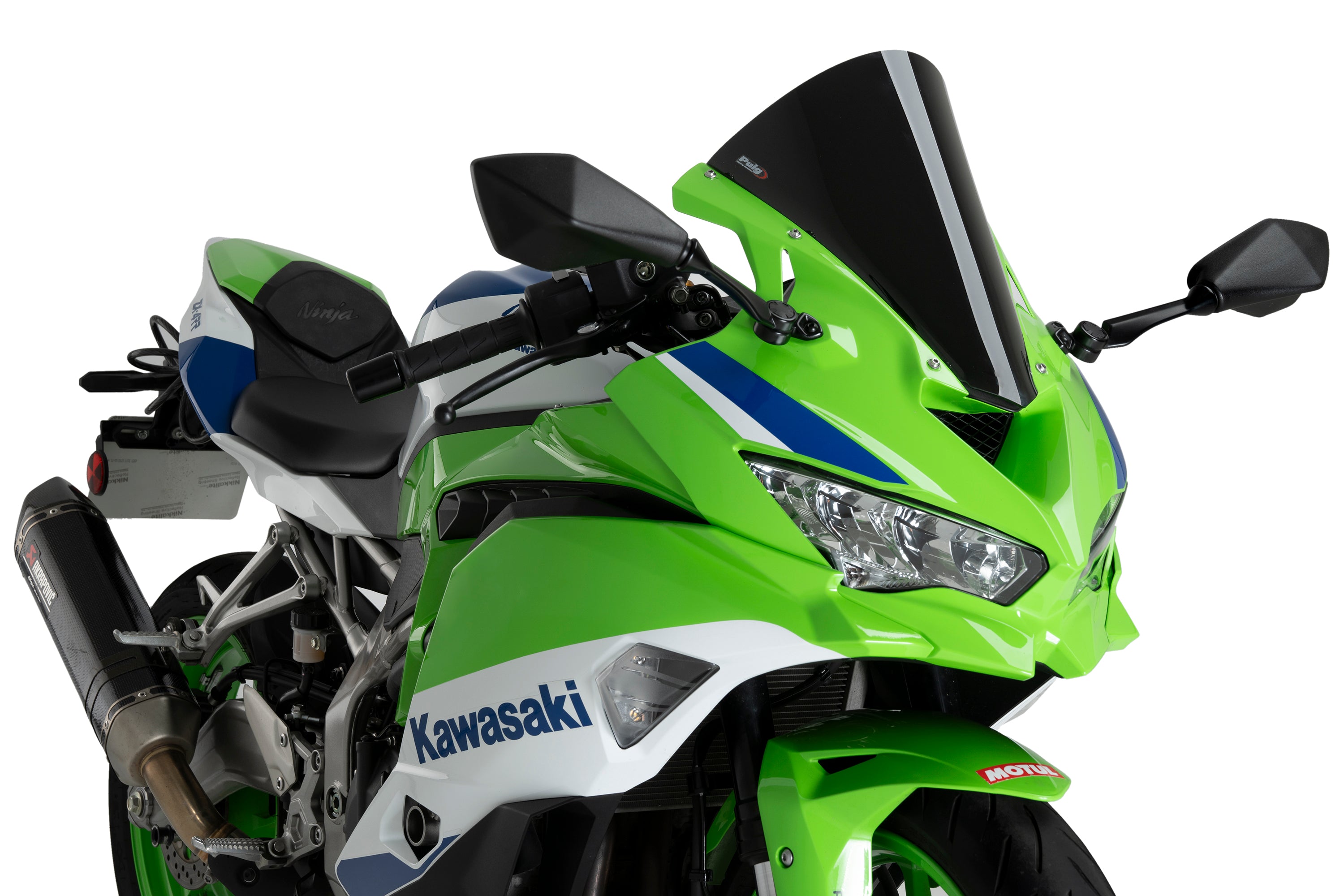 Puig R-Racer Screen | Black (Opaque) | Kawasaki Ninja ZX-4R/RR 2024>Current-Screens-Pyramid Motorcycle Accessories