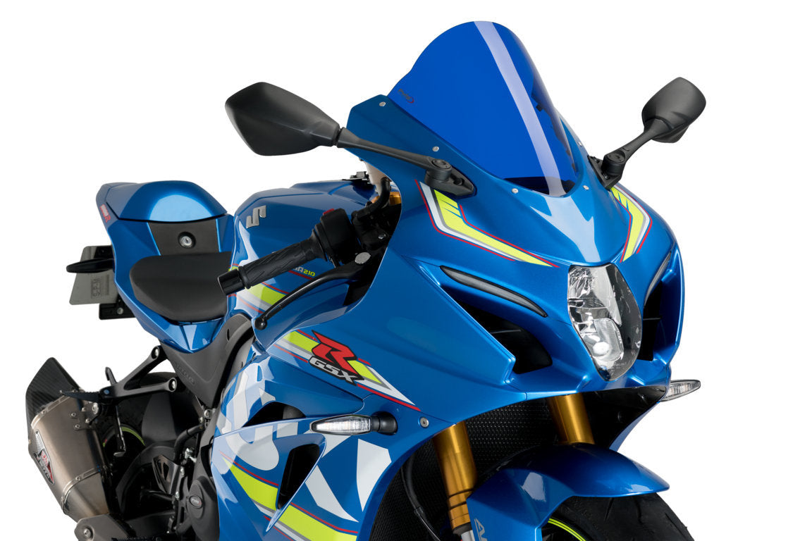 Puig R-Racer Screen | Blue | Suzuki GSX-R1000 2017>2021 -  Shop name