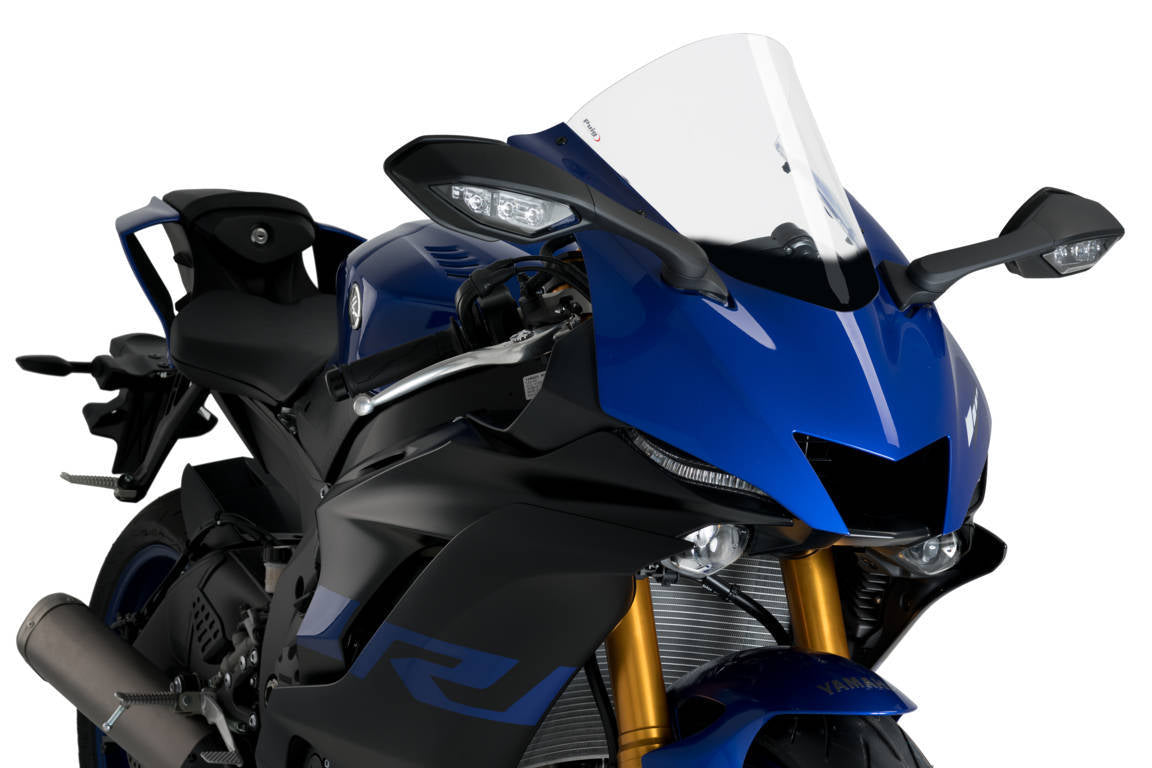 Puig R-Racer Screen | Clear | Yamaha YZF-R6 (Inc. Race Version) 2017>Current-M3633W-Screens-Pyramid Motorcycle Accessories
