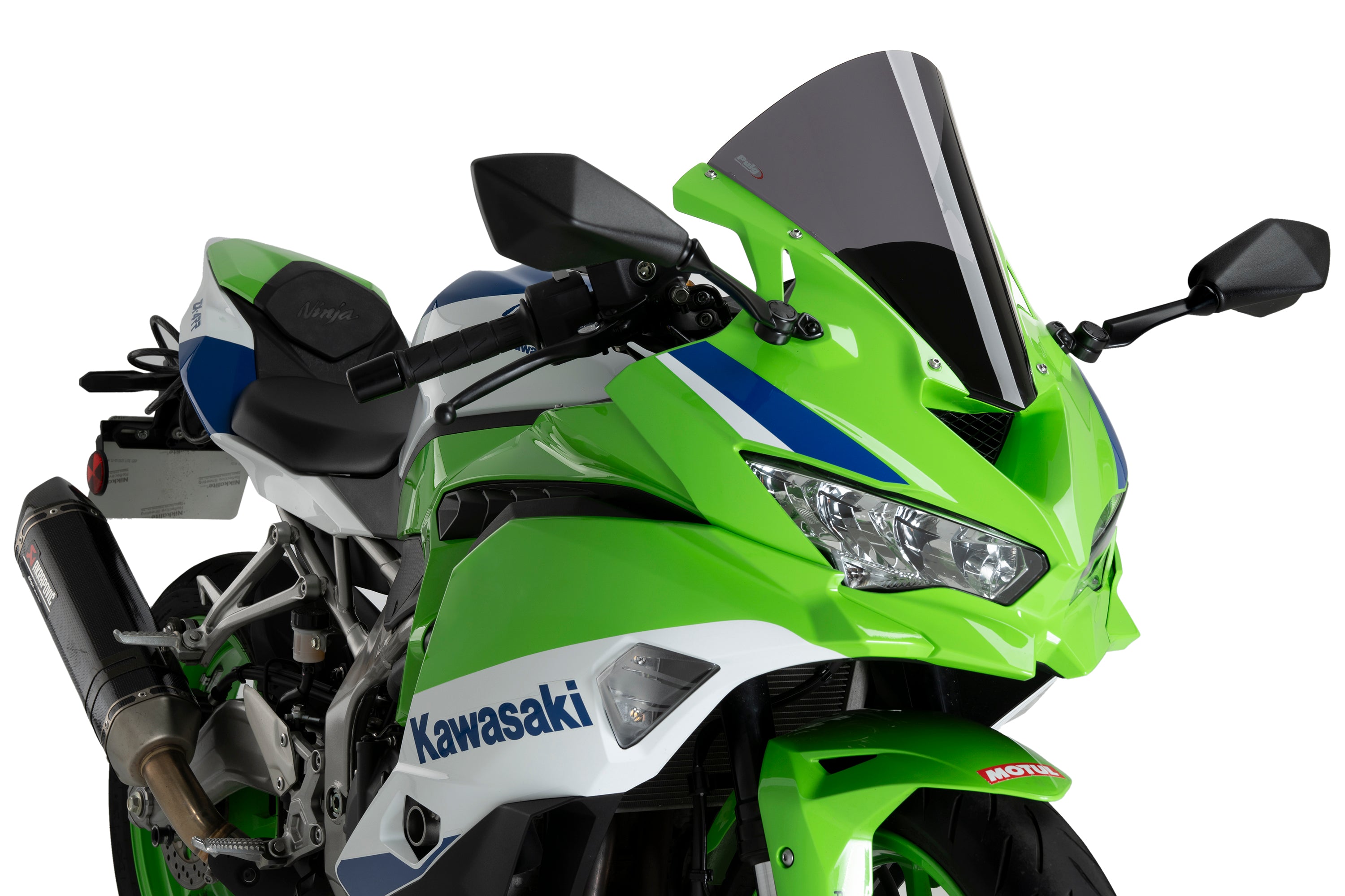 Puig R-Racer Screen | Dark Smoke | Kawasaki Ninja ZX-4R/RR 2024>Current-Screens-Pyramid Motorcycle Accessories