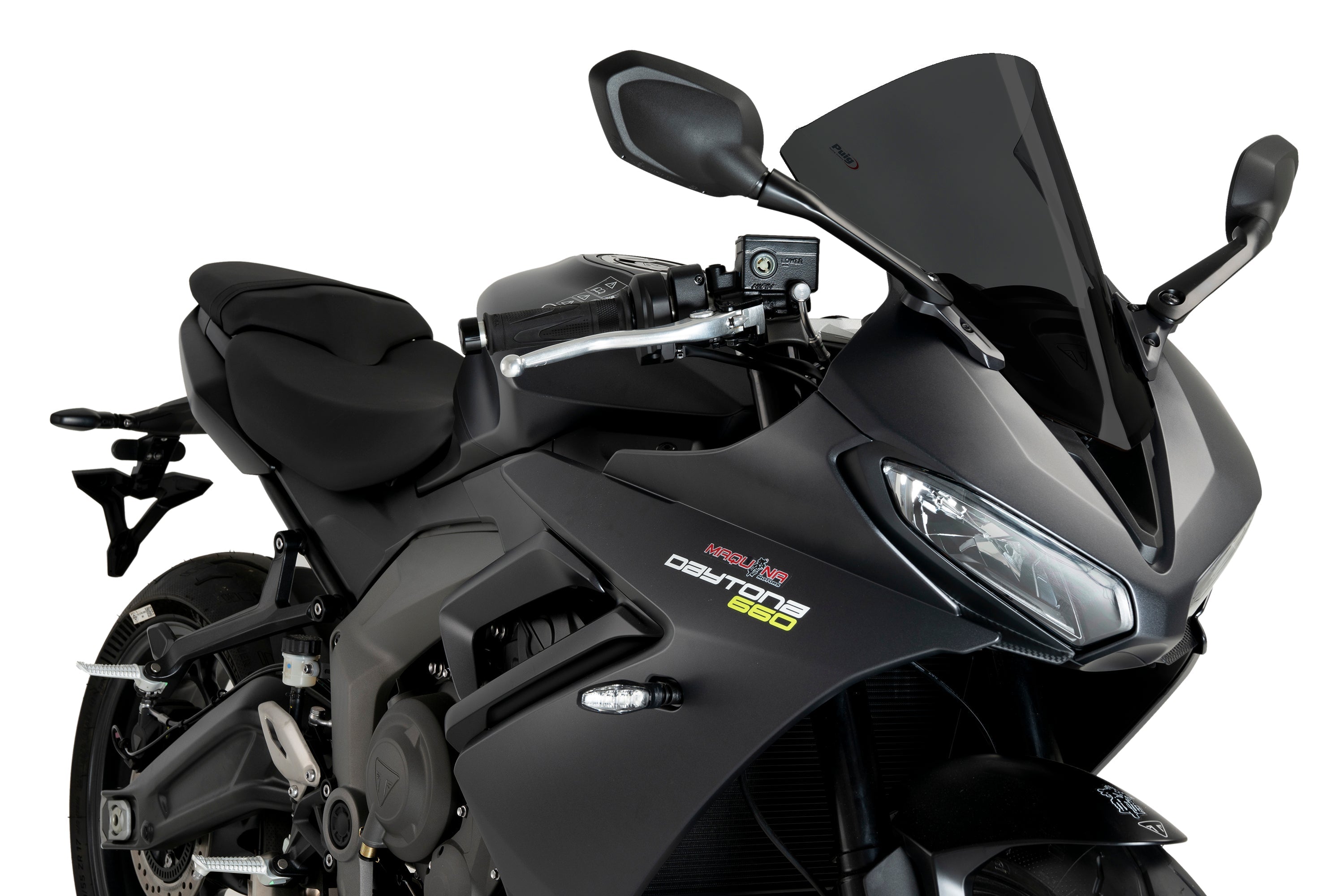Puig R-Racer Screen| Dark Smoke | Triumph Daytona 660 2024>Current -  Shop name