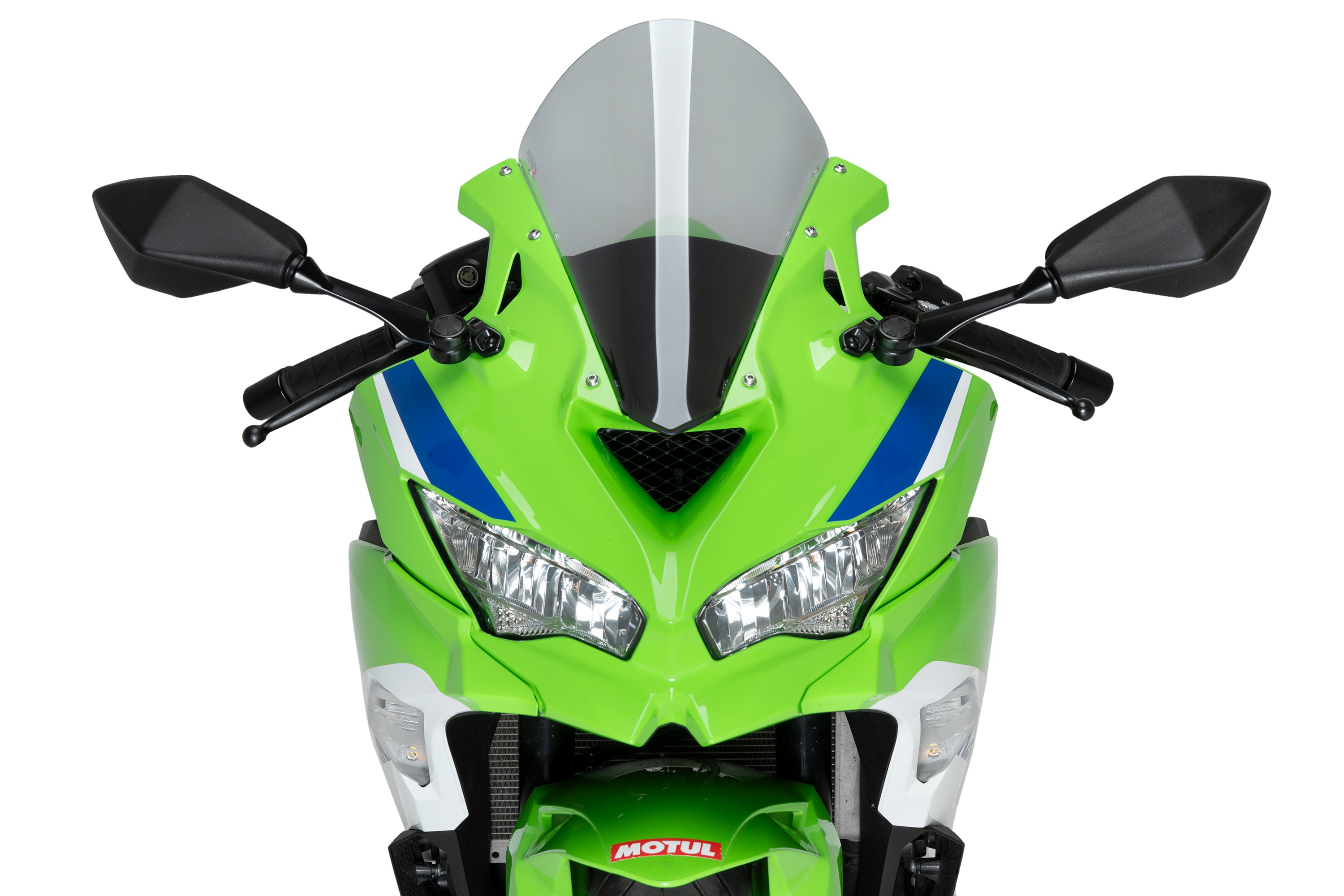 Puig R-Racer Screen | Light Smoke | Kawasaki Ninja ZX-4R/RR 2024>Current-Screens-Pyramid Motorcycle Accessories