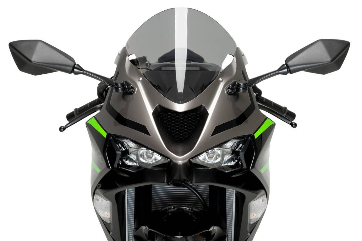 Puig R-Racer Screen | Light Smoke | Kawasaki ZX-6R Ninja 2024>Current-M21832H-Screens-Pyramid Motorcycle Accessories