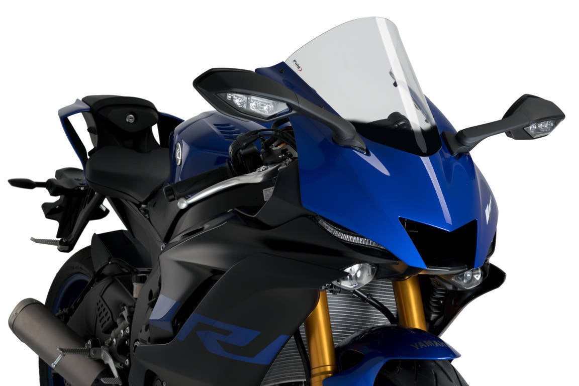 Puig R-Racer Screen | Light Smoke | Yamaha YZF-R6 (Inc. Race Version) 2017>Current-M3633H-Screens-Pyramid Motorcycle Accessories