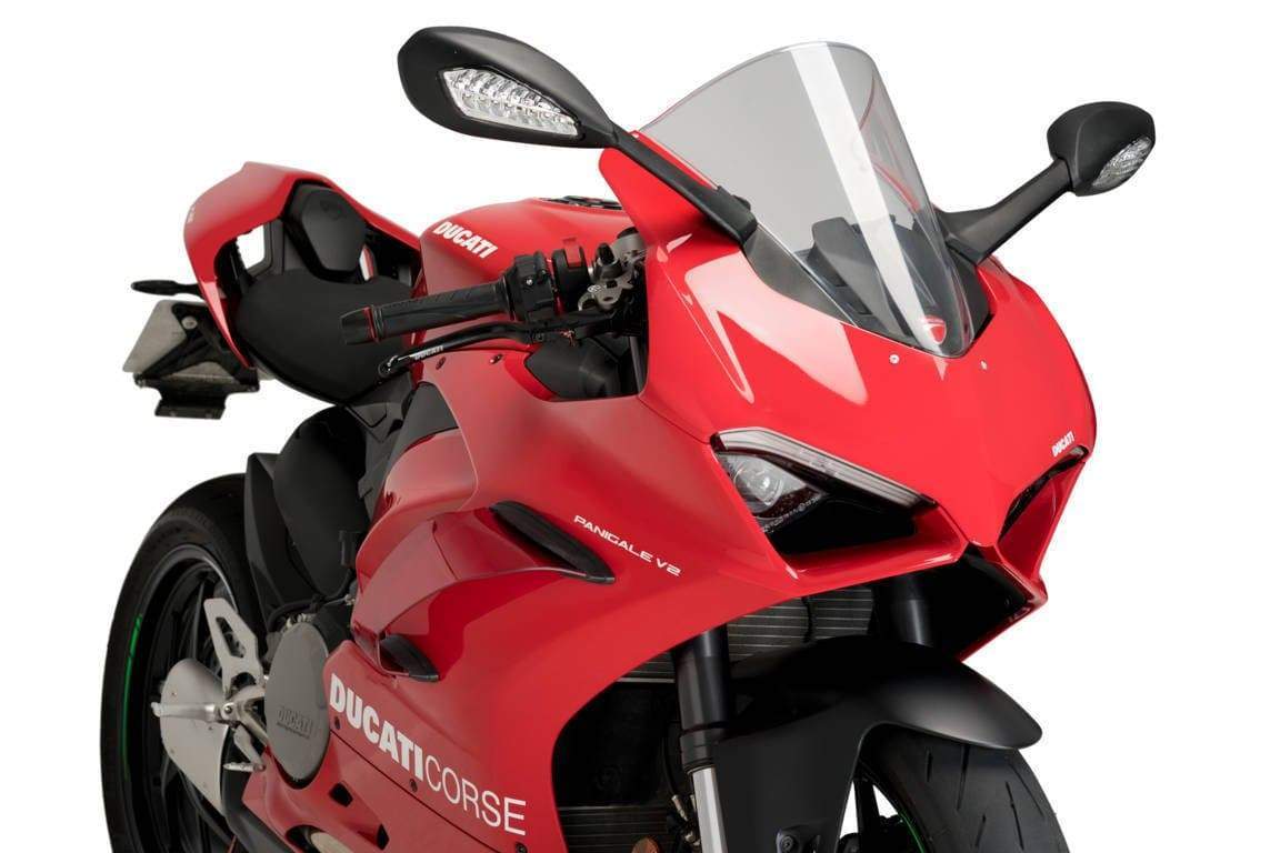 Puig Race Side Downforce Spoilers | Red | Ducati Supersport 950/S 2021>Current-M20431R-Side Spoilers-Pyramid Motorcycle Accessories