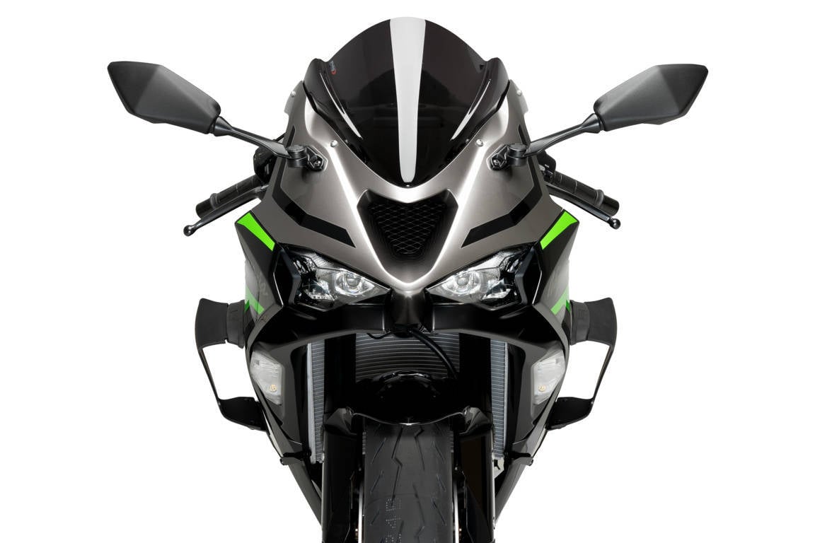 Puig Race Side Downforce Wings | Matte Black | Kawasaki