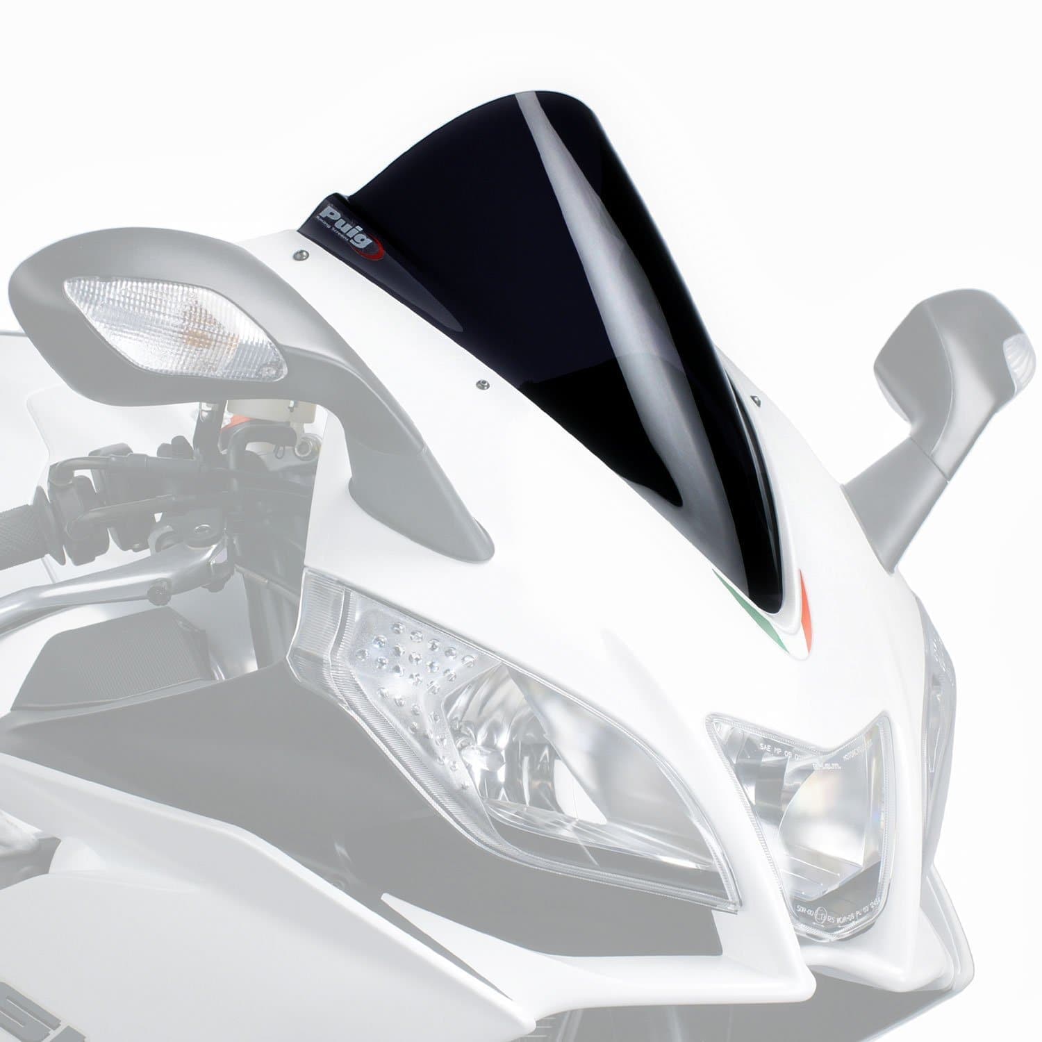 Puig Racing Screen | Black (Opaque) | Aprilia RS4 125 2013>2016-Screens-Pyramid Motorcycle Accessories