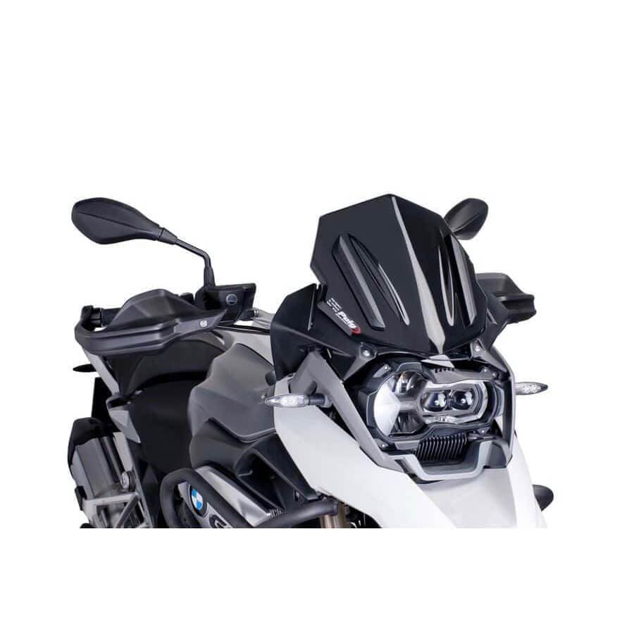 Puig Racing Screen | Black (Opaque) | BMW R 1200 GS Adventure 2013>2018-M6487N-Screens-Pyramid Motorcycle Accessories