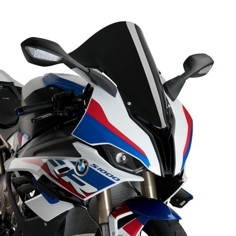 Puig Racing Screen | Black (Opaque) | BMW S 1000 RR 2019>Current-Screens-Pyramid Motorcycle Accessories