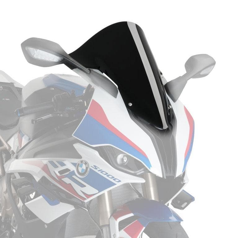 Puig Racing Screen | Black (Opaque) | BMW S 1000 RR 2019>Current-Screens-Pyramid Motorcycle Accessories