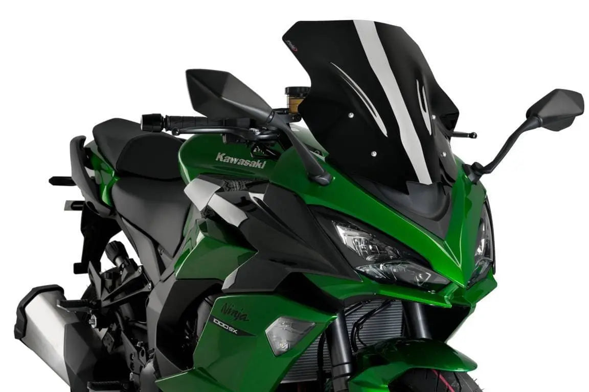 Puig Racing Screen | Black (Opaque) | Kawasaki Z 1000 SX 2011>2019 -  Shop name