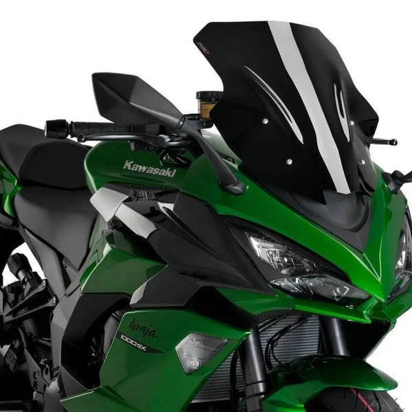 Puig Racing Screen | Black (Opaque) | Kawasaki Z 1000 SX / Ninja 1000