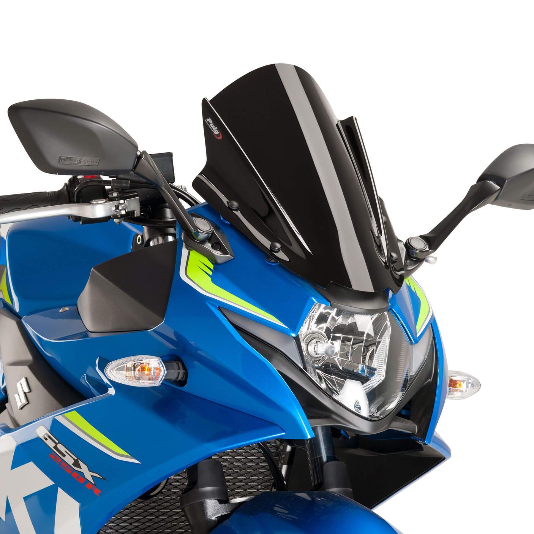 Puig Racing Screen | Black (Opaque) | Suzuki GSX-R250 2017>Current -  Shop name