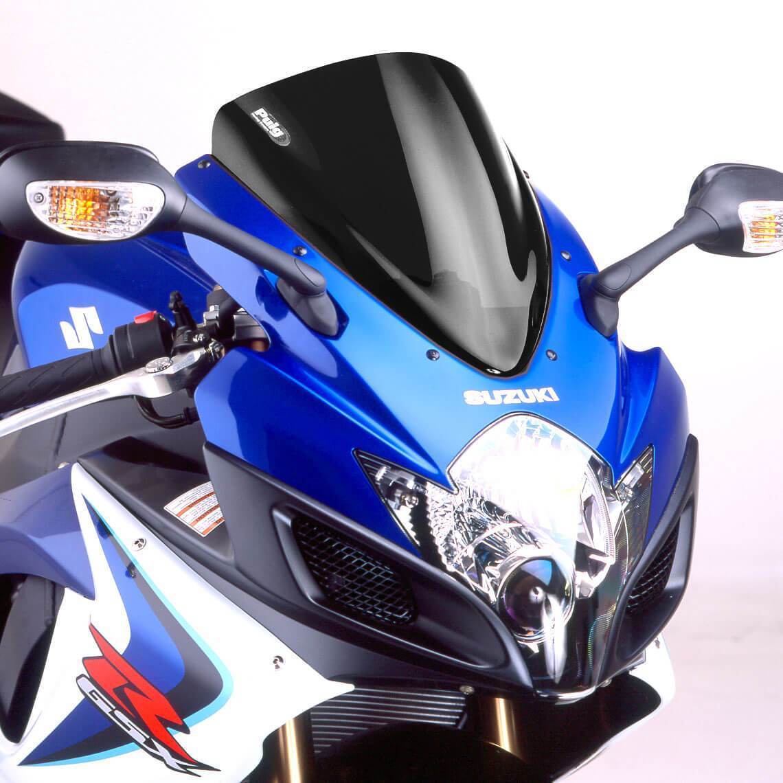 Puig Racing Screen | Black (Opaque) | Suzuki GSX-R750 2006>2007-Screens-Pyramid Motorcycle Accessories