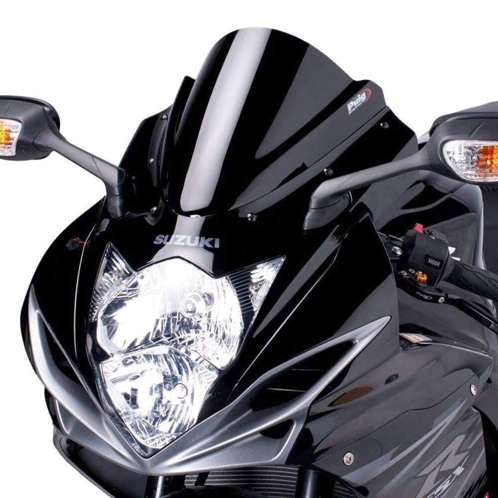 Puig Racing Screen | Black (Opaque) | Suzuki GSX-R750 2011>Current -  Shop name
