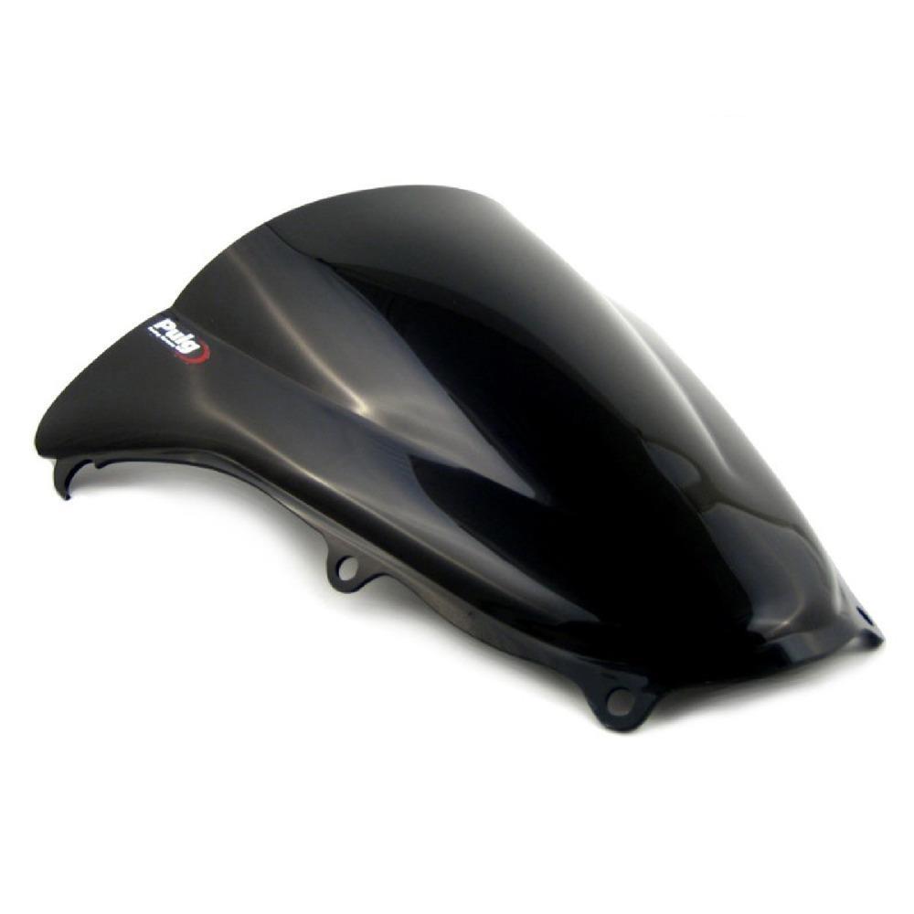 Puig Racing Screen | Black (Opaque) | Suzuki SV650S 2003>2008-Screens-Pyramid Motorcycle Accessories