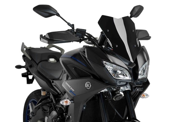 Puig Racing Screen | Black (Opaque) | Yamaha Tracer 9 GT/GT+ 2021>Current-M9724N-Screens-Pyramid Motorcycle Accessories