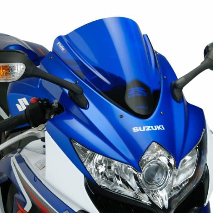 Puig Racing Screen | Blue | Suzuki GSX-R600 2008>2010-Screens-Pyramid Motorcycle Accessories