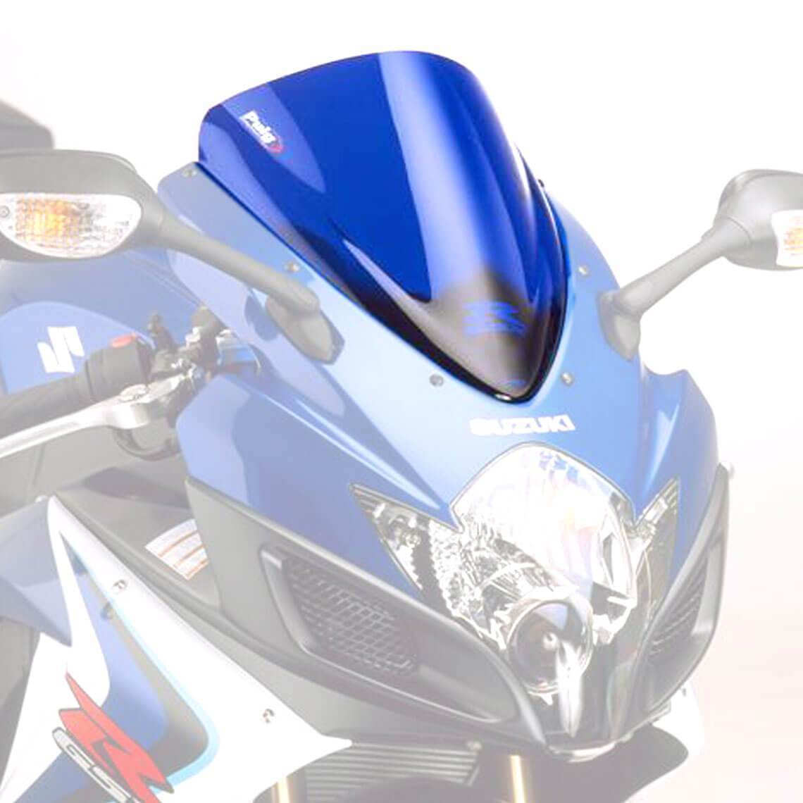 Puig Racing Screen | Blue | Suzuki GSX-R750 2006>2007-Screens-Pyramid Motorcycle Accessories