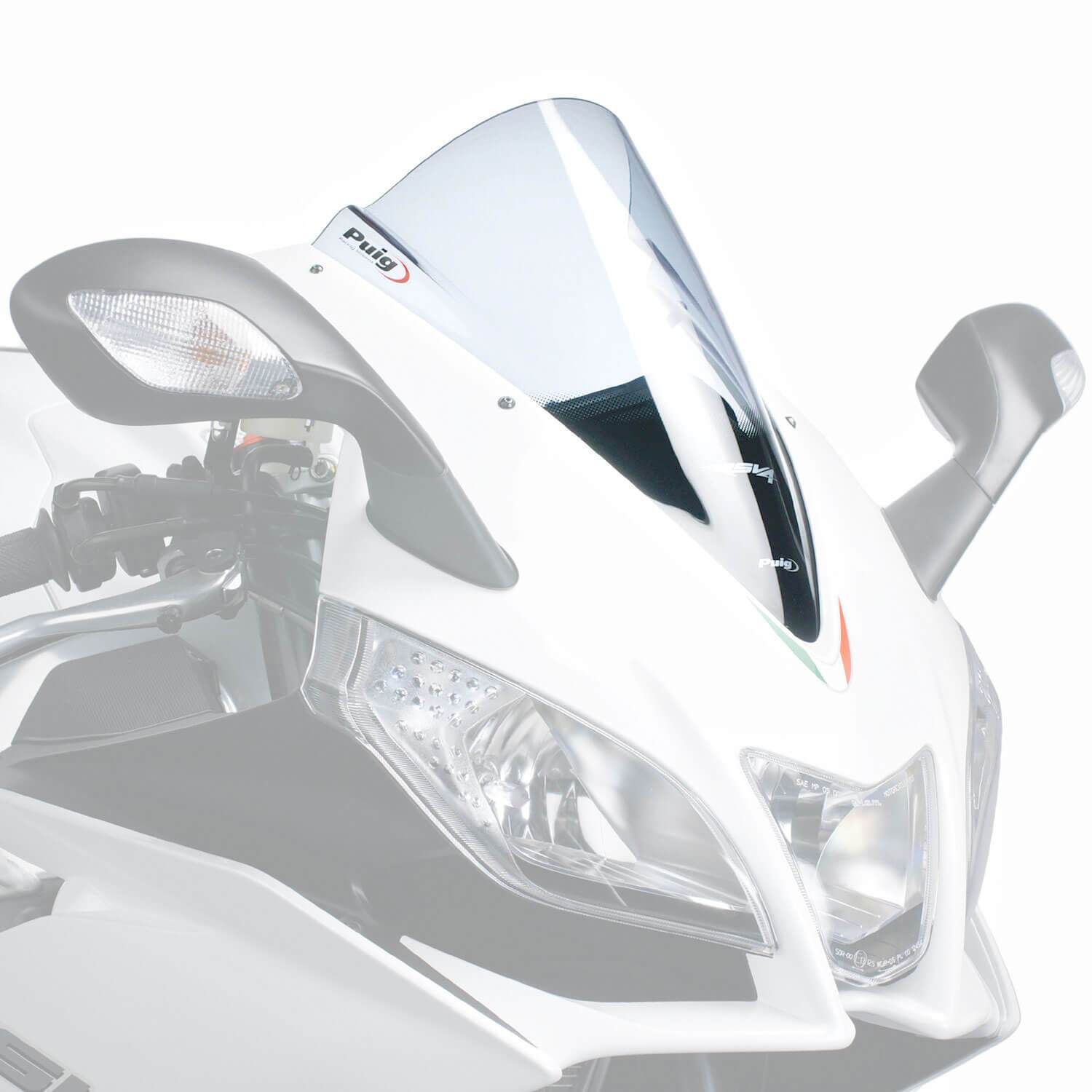 Puig Racing Screen | Clear | Aprilia RSV4 R 2013>2014-Screens-Pyramid Motorcycle Accessories