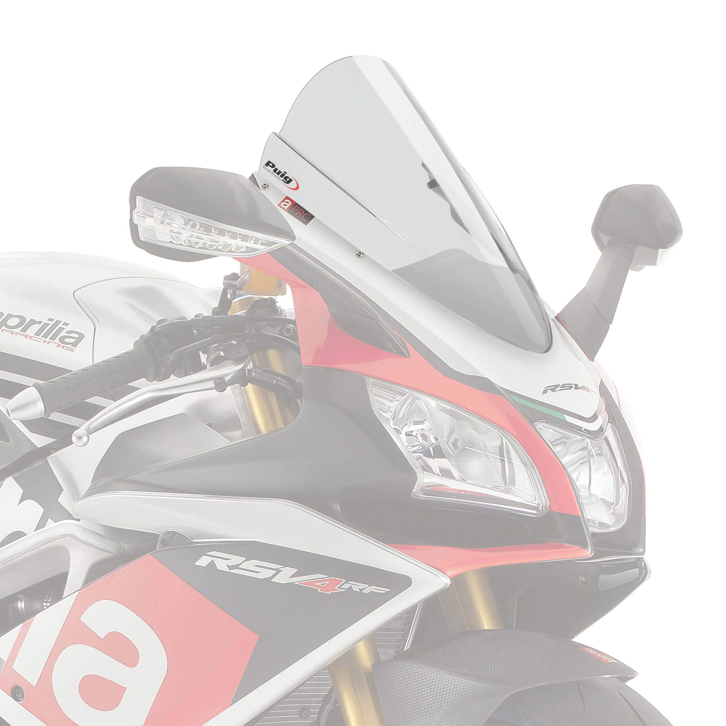 Puig Racing Screen | Clear | Aprilia RSV4 RF 2015>2020-M7614W-Screens-Pyramid Motorcycle Accessories