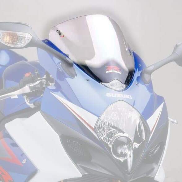 Puig Racing Screen | Clear | Suzuki GSX-R1000 2007>2008-Screens-Pyramid Motorcycle Accessories