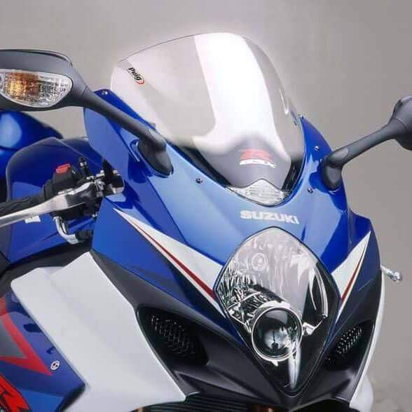 Puig Racing Screen | Clear | Suzuki GSX-R1000 2007>2008-Screens-Pyramid Motorcycle Accessories