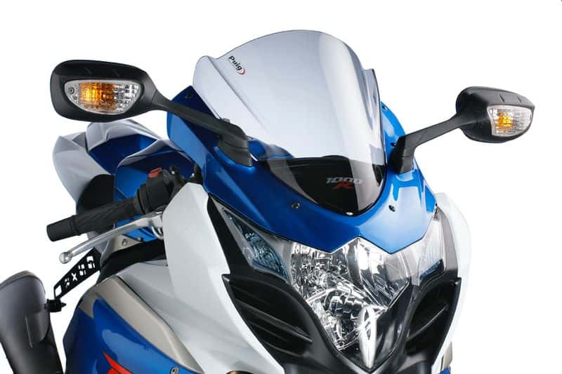 Puig Racing Screen | Clear | Suzuki GSX-R1000 2009>2016-M4933W-Screens-Pyramid Motorcycle Accessories