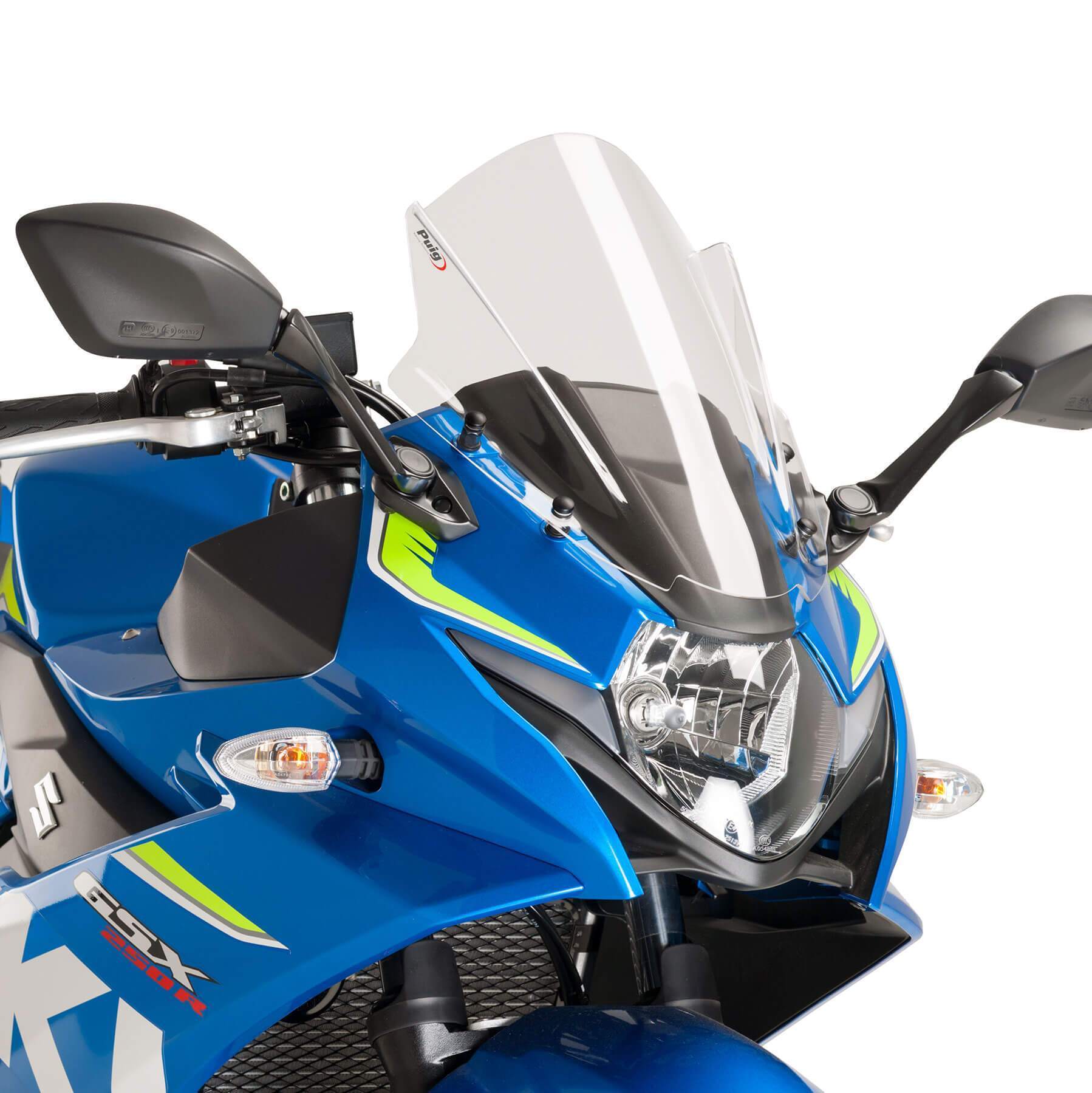 Puig Racing Screen | Clear | Suzuki GSX-R250 2017>Current-M9722W-Screens-Pyramid Motorcycle Accessories