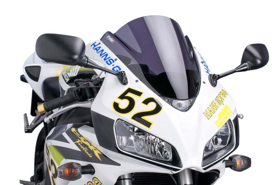 Puig Racing Screen | Dark Smoke | Honda CBR 1000 RR 2004>2007-Screens-Pyramid Motorcycle Accessories