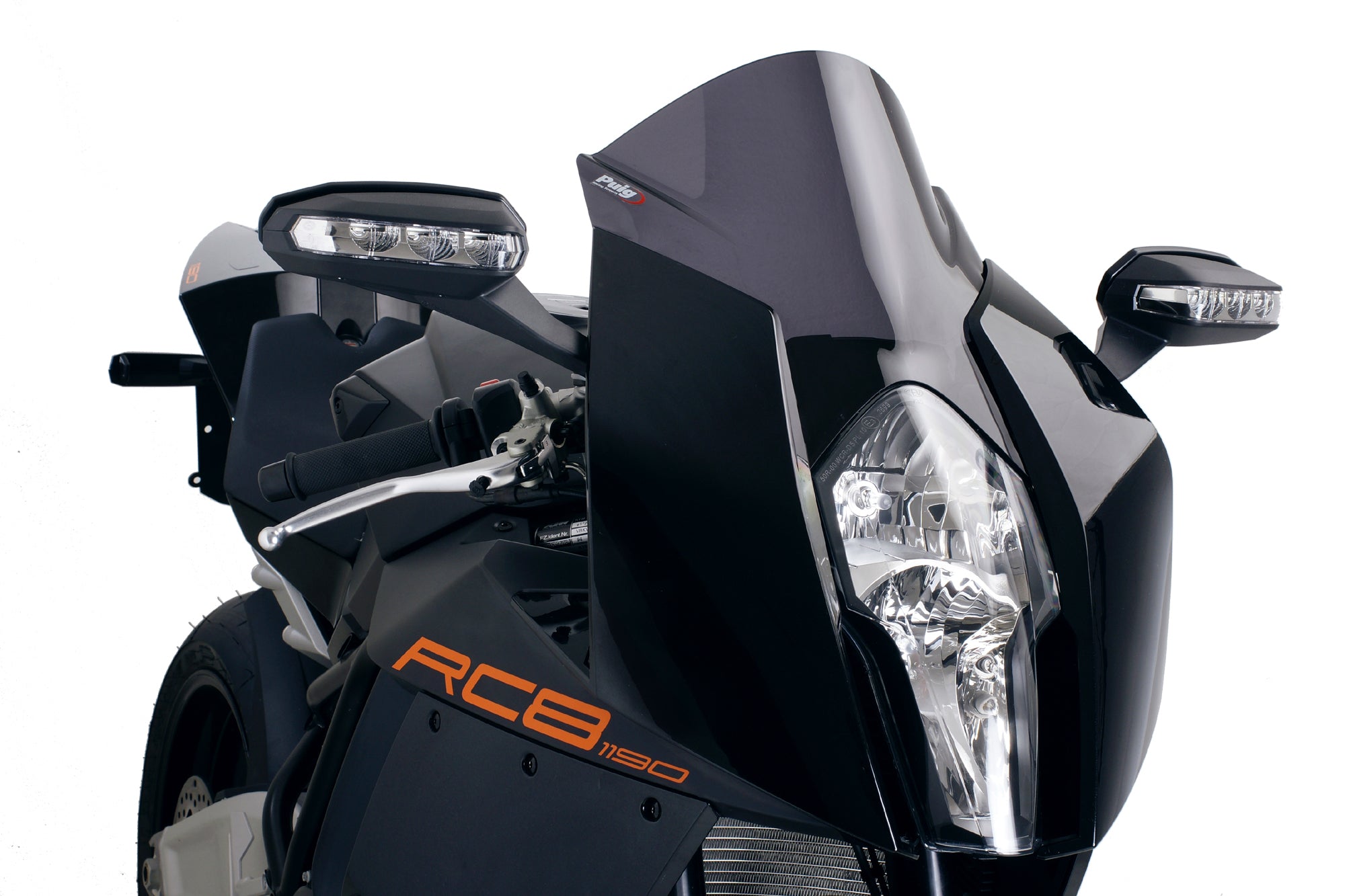 Puig Racing Screen | Dark Smoke | KTM 1190 RC8/R 2008>2015-Screens-Pyramid Motorcycle Accessories